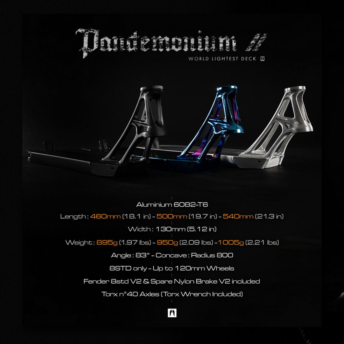 Ethic DTC Pandemonium V2 Deck Chrome Blue SCoaliton