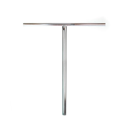 Aztek Davinci stunt scooter / stuntstep Chrome metal T-bar on a white background front view 