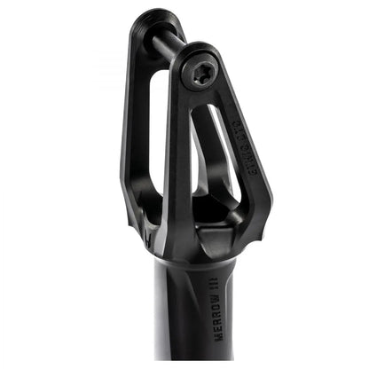 Ethic Merrow V3 SCS compatible Stunt Black  fork Scooter / Stuntstep Fork bottom view