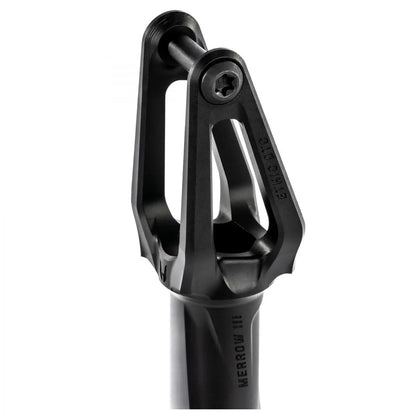 Ethic Merrow V3 IHC compatible Stunt Black fork Scooter / Stuntstep Fork Close Up