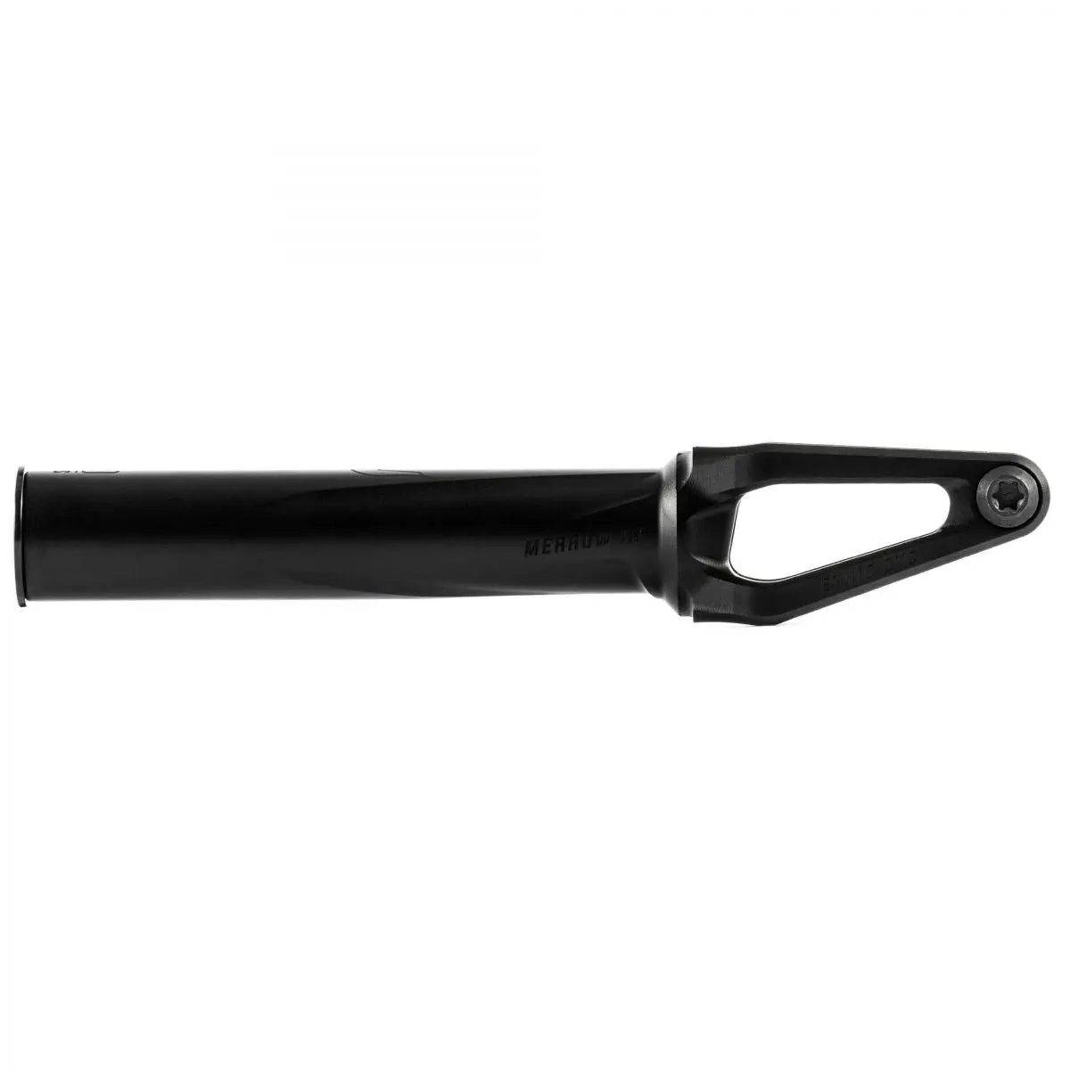 Ethic Merrow V3 SCS compatible Stunt Black  fork Scooter / Stuntstep Fork Side view