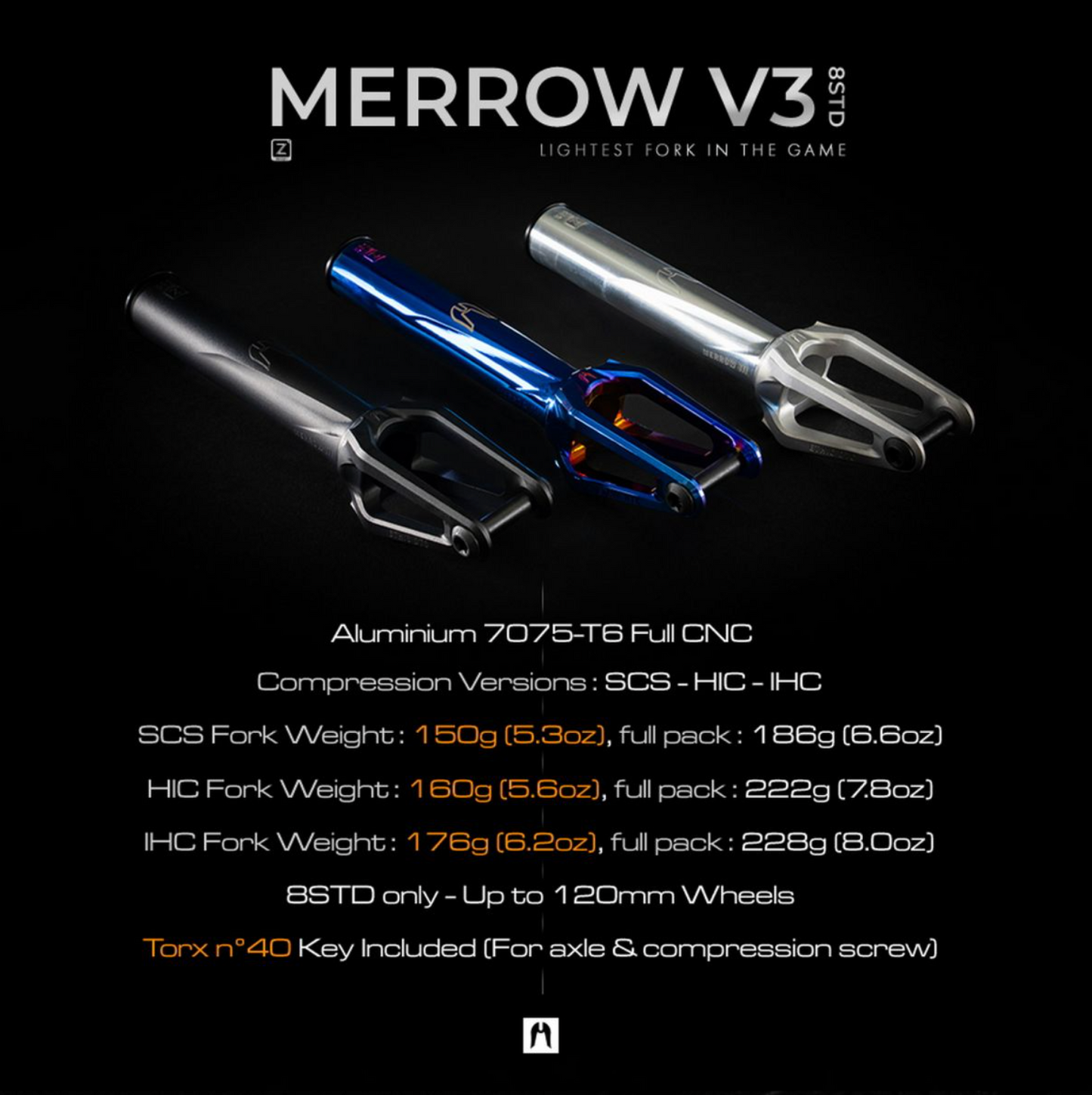 Ethic Merrow V3 Fork Black