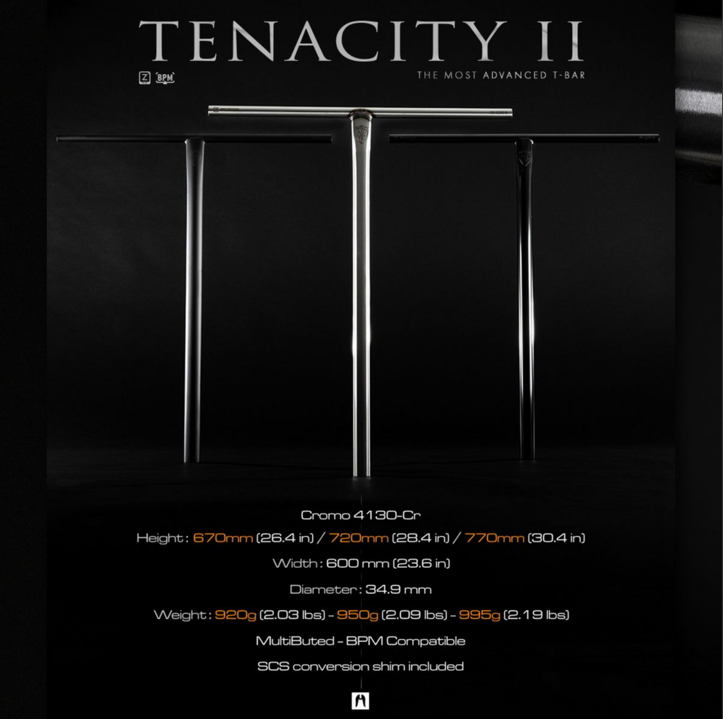 Ethic Tenacity V2 Black Mirror Bar